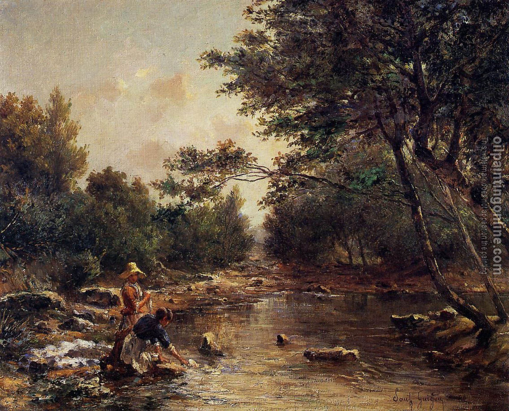 Guigou, Paul-Camille - On the Banks of the River